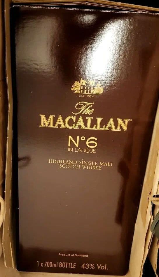 200本限定マッカランNo.6 ラリックデキャンタ 700ml クリスタルボトル