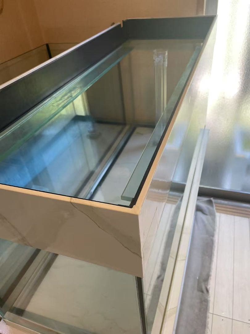 値下げしました‼️⇒ 125-60-45 オーバーフローガラス水槽 と台のセット