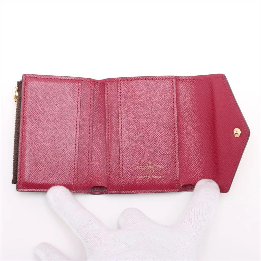 【新品同様】ルイヴィトン モノグラム ポルトフォイユゾエ フューシャ ウォレット