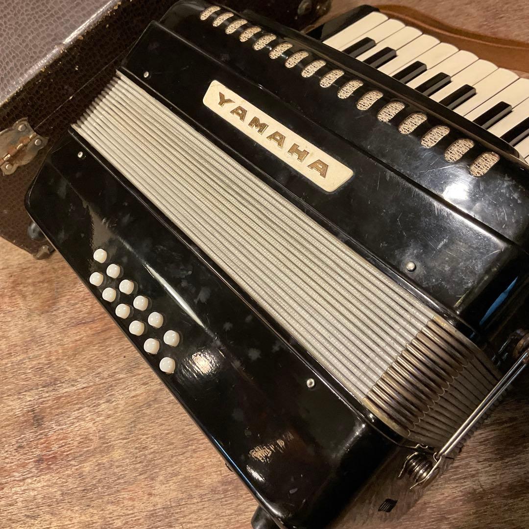 YAMAHA ヤマハ アコーディオン 25鍵盤 BLACK ブラック 黒 レトロ