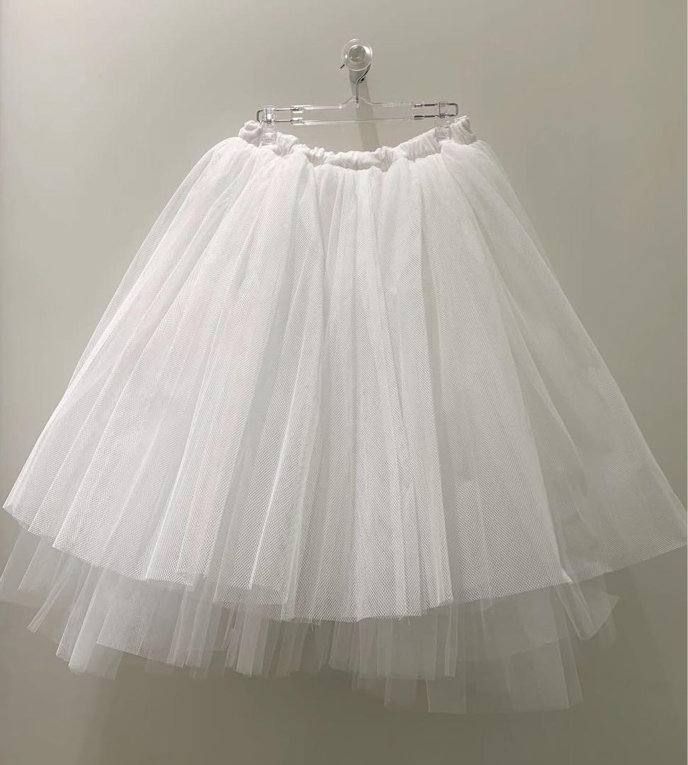COMME des GARCONS コムデギャルソン　ホワイトチュールスカート