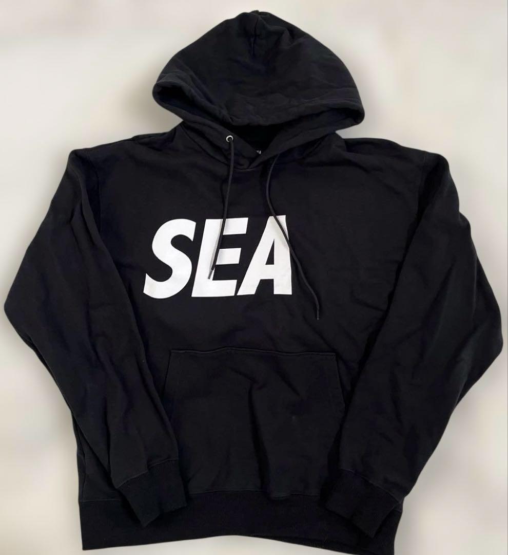 WIND AND SEA SEAロゴパーカー Lサイズ ブラック