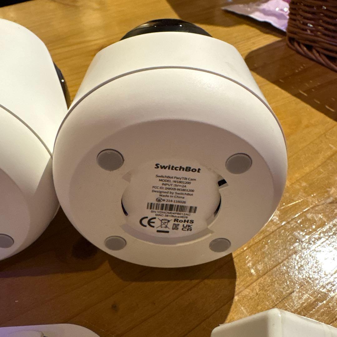 SwitchBot見守りカメラ3台+SDセット3MP 360度防犯カメラ　ベビー