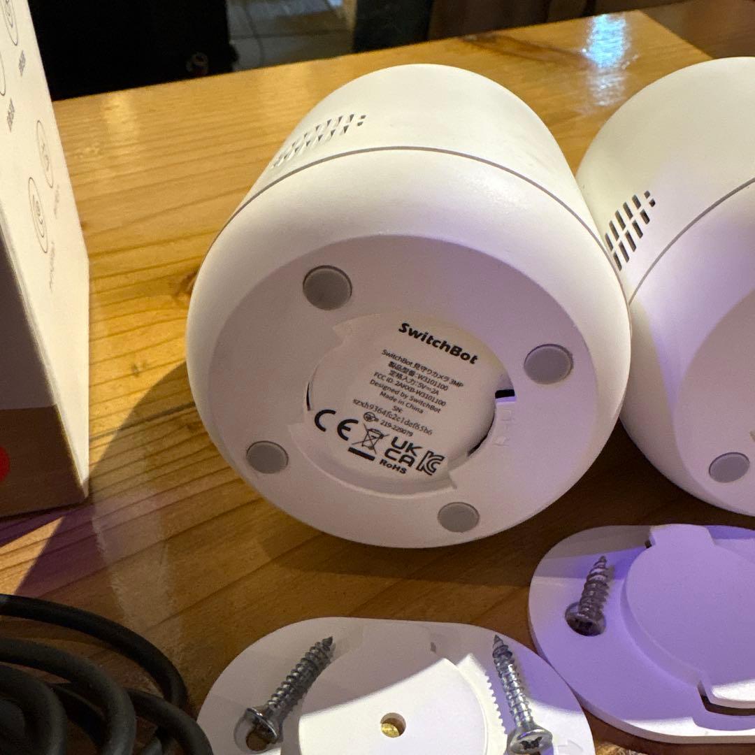 SwitchBot見守りカメラ3台+SDセット3MP 360度防犯カメラ　ベビー