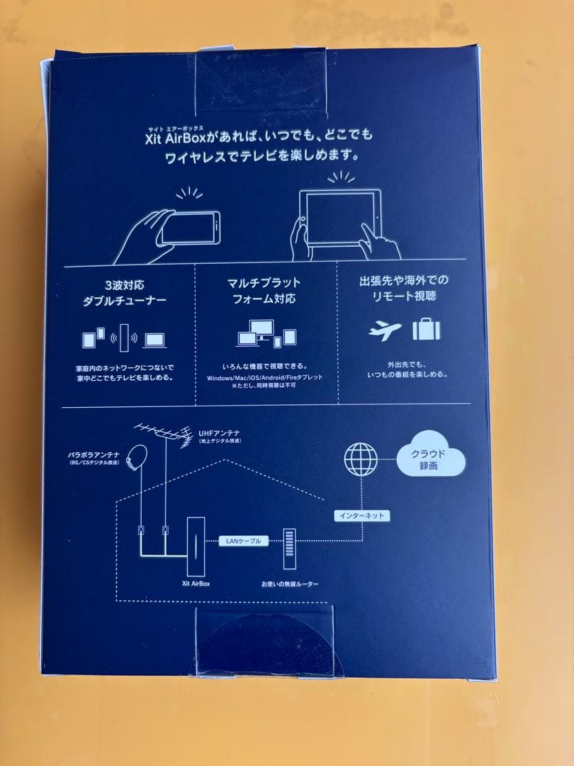 ピクセラ　ワイヤレスTVたチューナーXitAirBOX