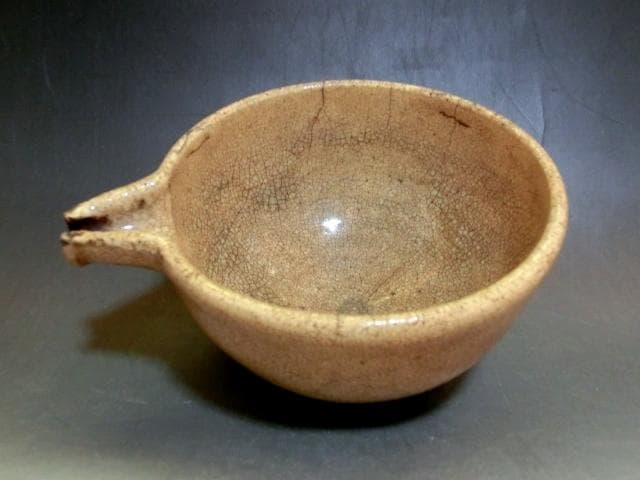 片口■古い時代物の古萩片口 古い酒器 経年貫入 茶器 古美術 時代物骨董 希少■