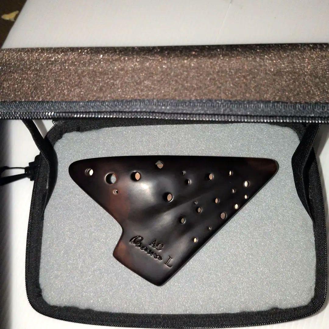 新品オオサワトリプルオカリナAC .ライトウエイト.漆仕上げセミハードケース付き