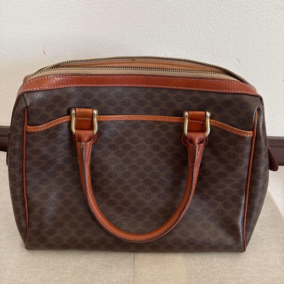 CELINE ブラウン レザー トートバッグ