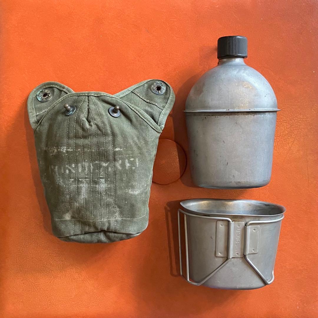 ヴィンテージ U.S.ミリタリー キャンティーン セット / 水筒