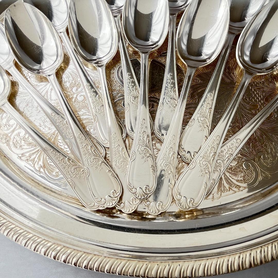 【仏蘭西】 Louis XV テーブルスプーン 12本 21cm