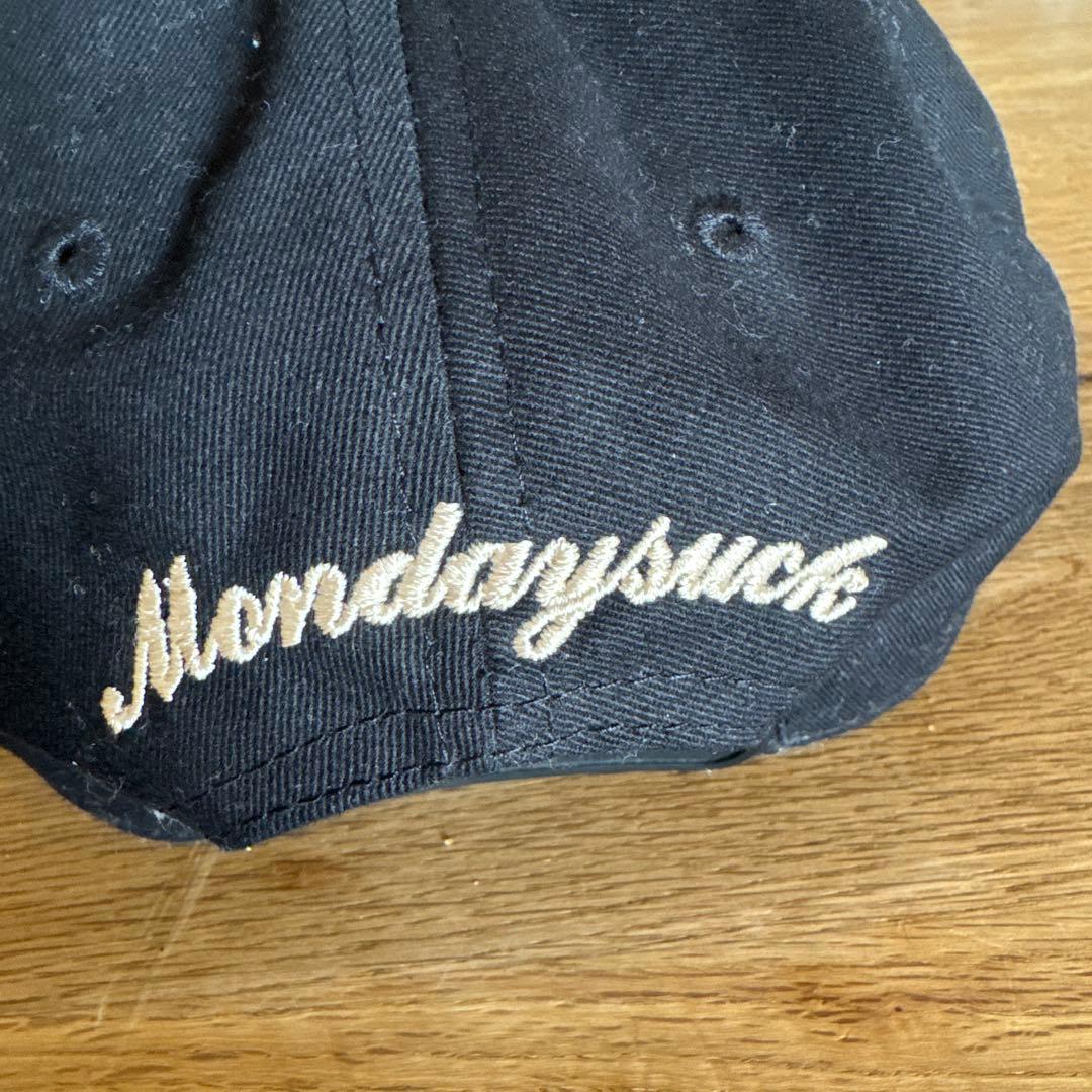 マンデーサック　MONDAYSUCK キャップ　NY BLACK