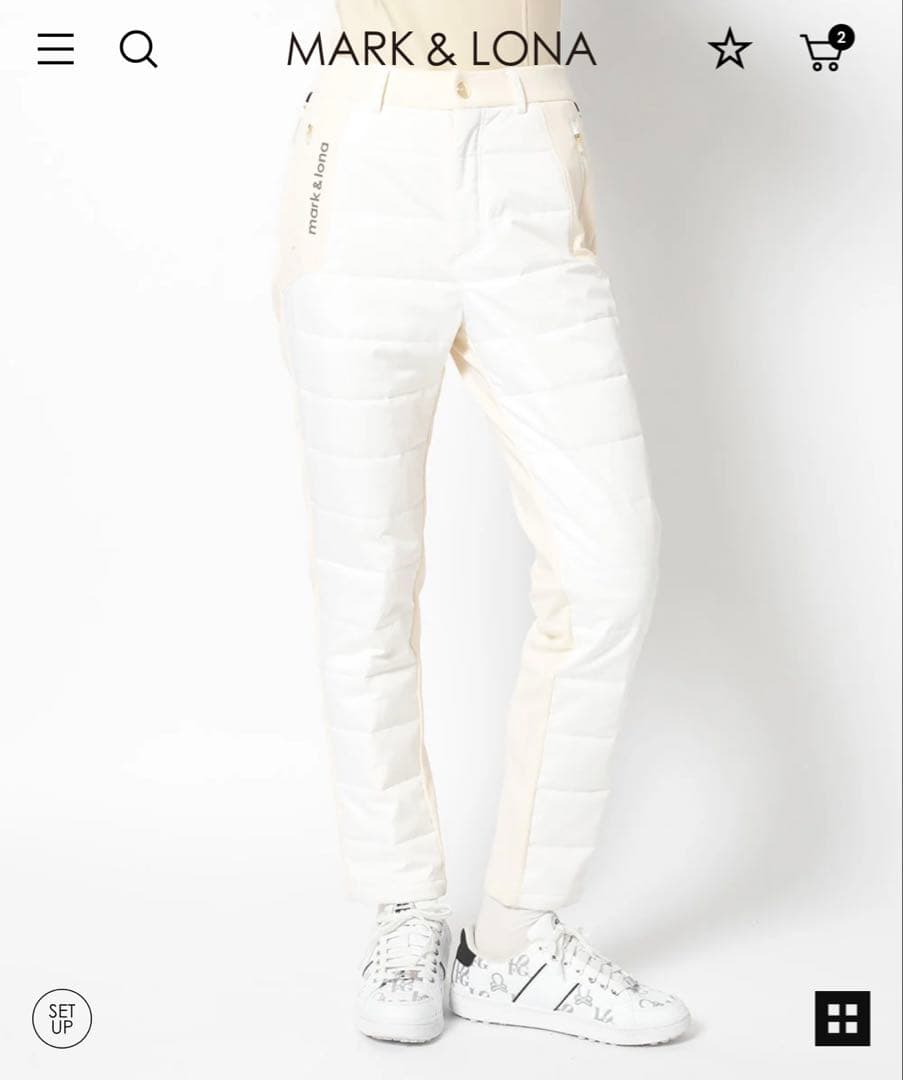 新品　マークアンドロナ　冬パンツ　38