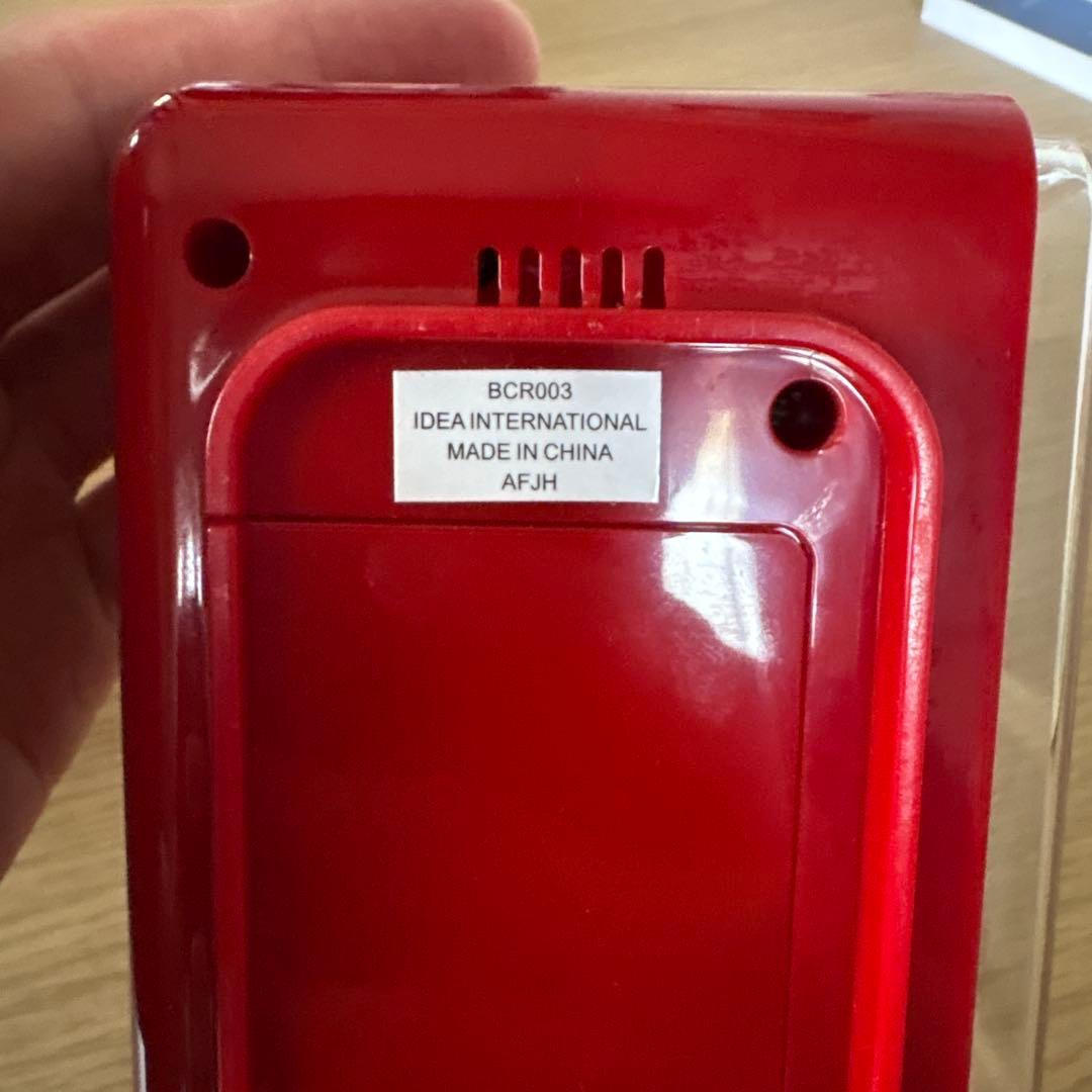 BRUNO デジタル置時計 BCR003 レッド　箱無し