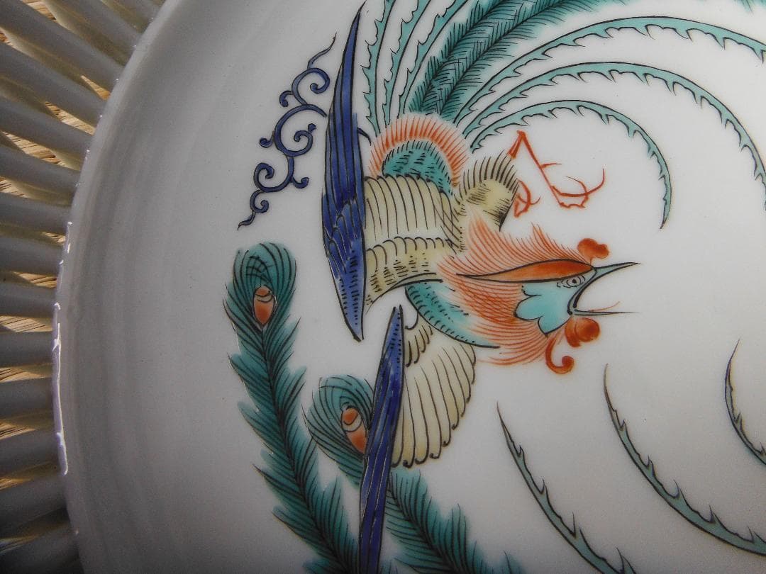 伊万里・菓子器 八角形 花鳥模様