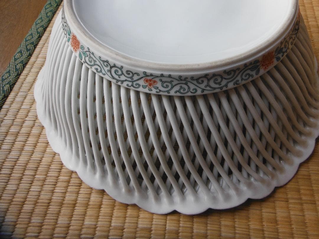 伊万里・菓子器 八角形 花鳥模様