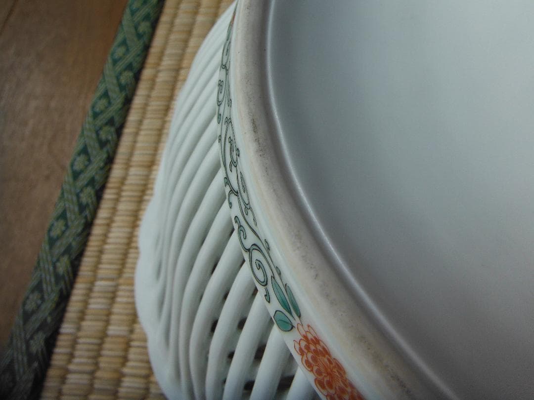 伊万里・菓子器 八角形 花鳥模様