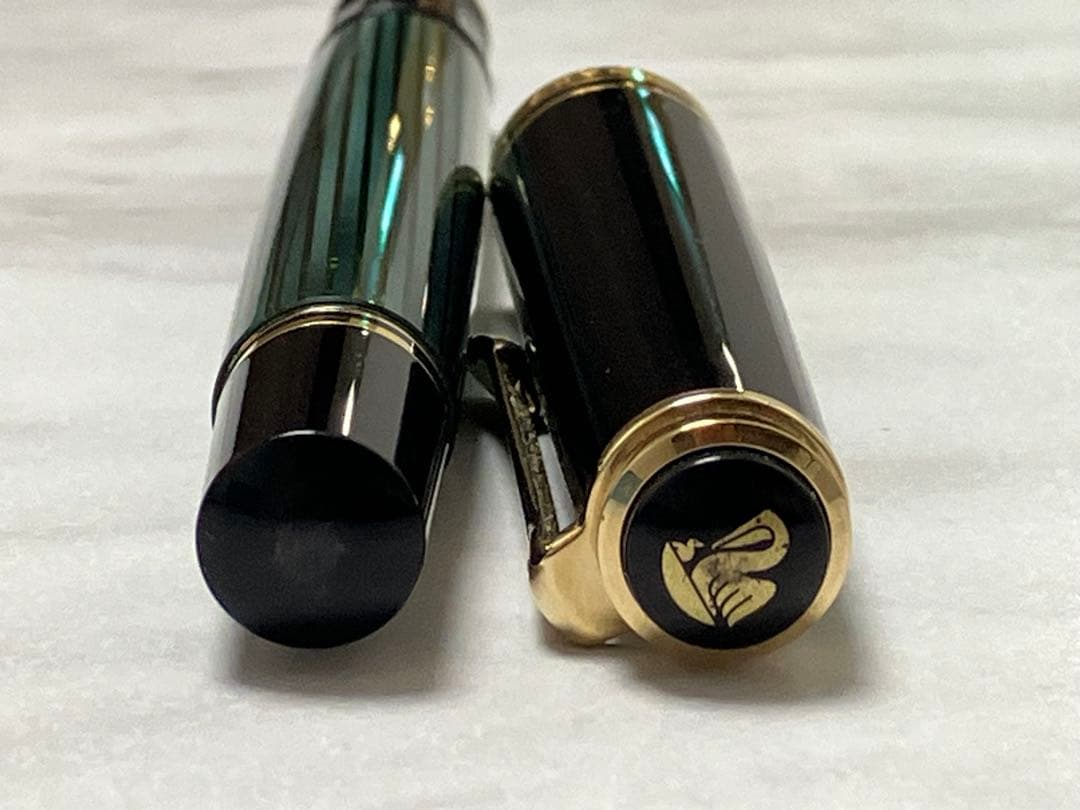 ジャンク★pelikan　ペリカン　万年筆　スーベレーン　緑　M600　14K