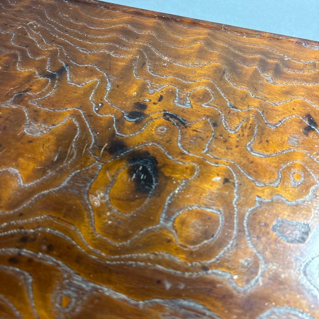 雪山作　台　木製