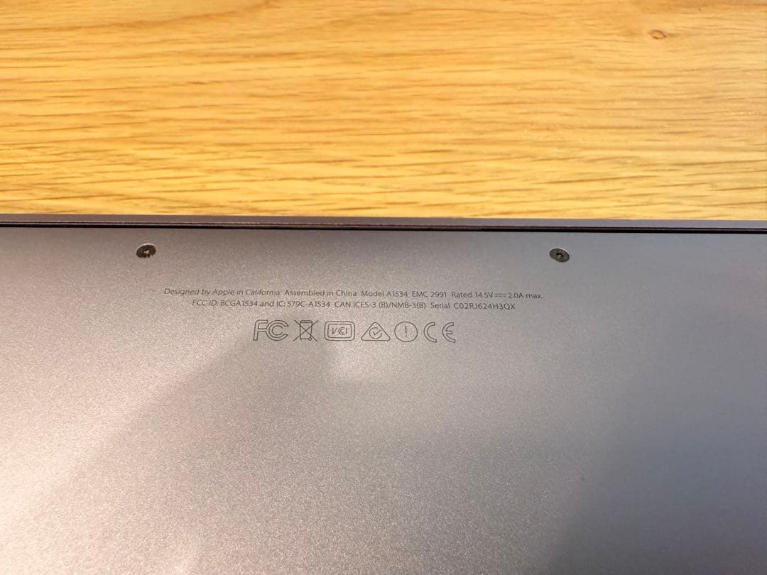 中国版　Apple MacBook本体 ローズゴールド12インチ256GB