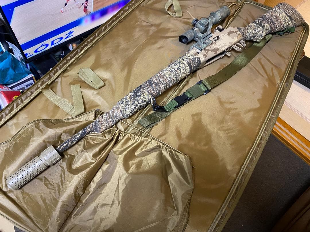 ジ*ン様 【マルイ】電動ガン_M14_ガチムチフルセット！_デザート迷彩