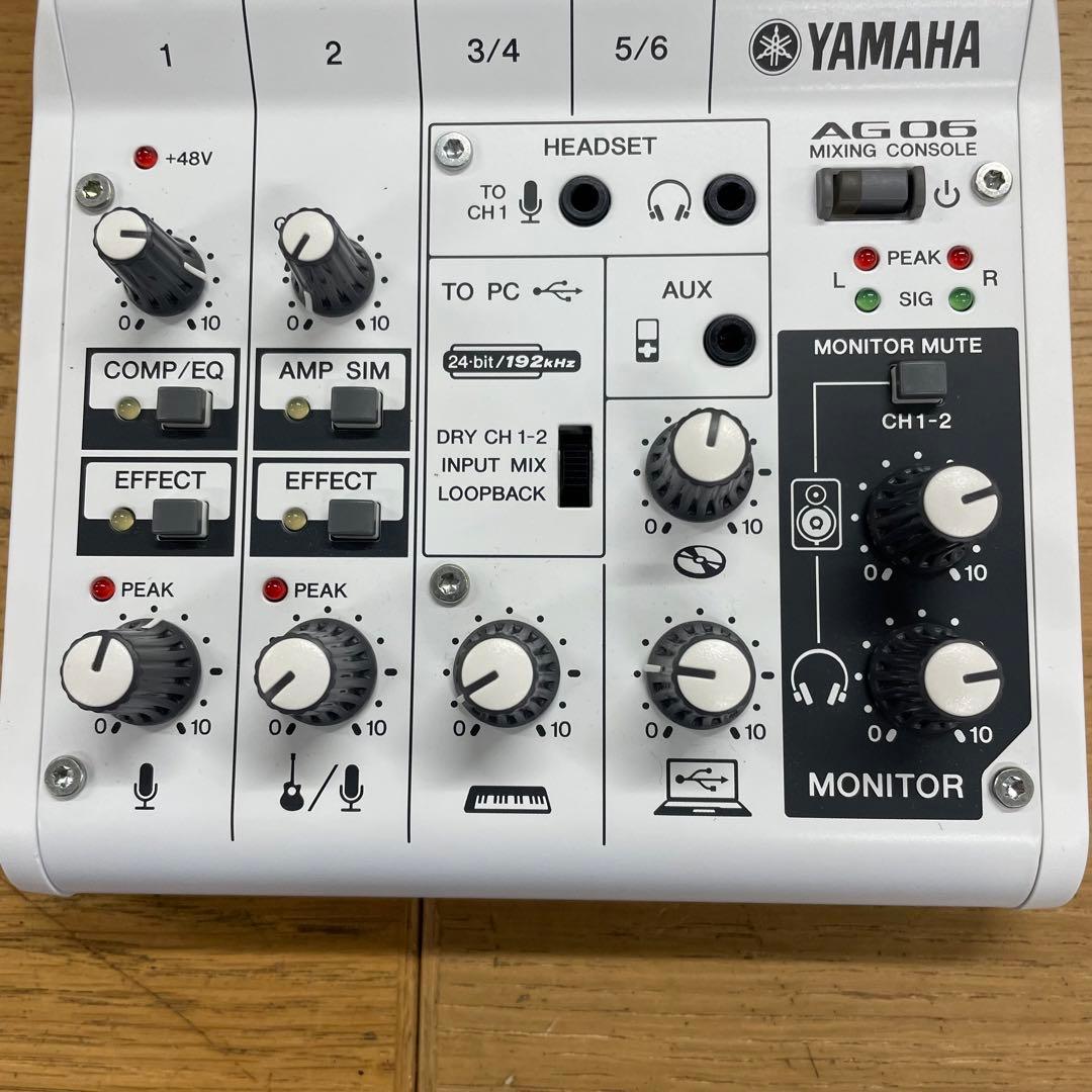 動作品 Yamaha AG06 ウェブキャスティングミキサー ヤマハ