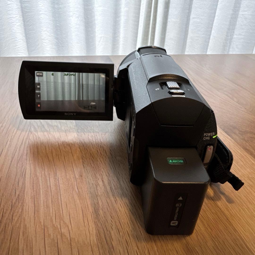 SONY 4K Handycam FDR-AX45 ケース／小型グリップ三脚付き