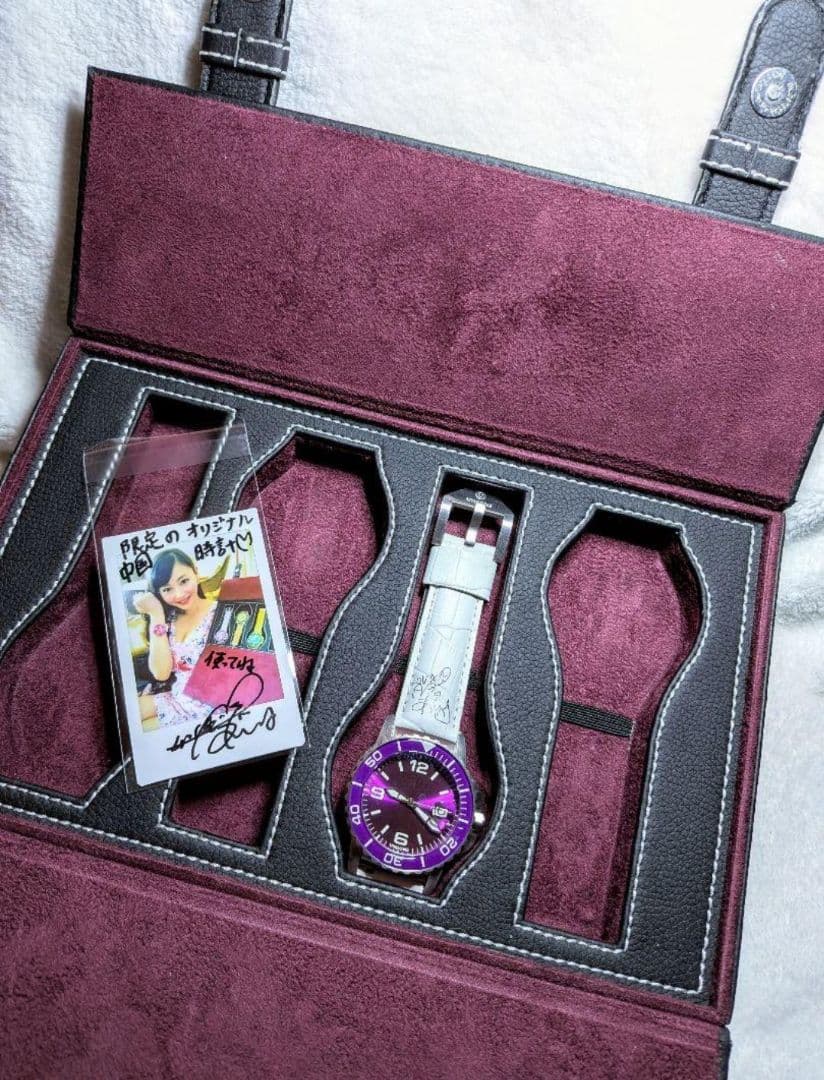 杉原杏璃 世界超限定 腕時計 世界に1/4個の超限定品！直筆サイン入りチェキ付き