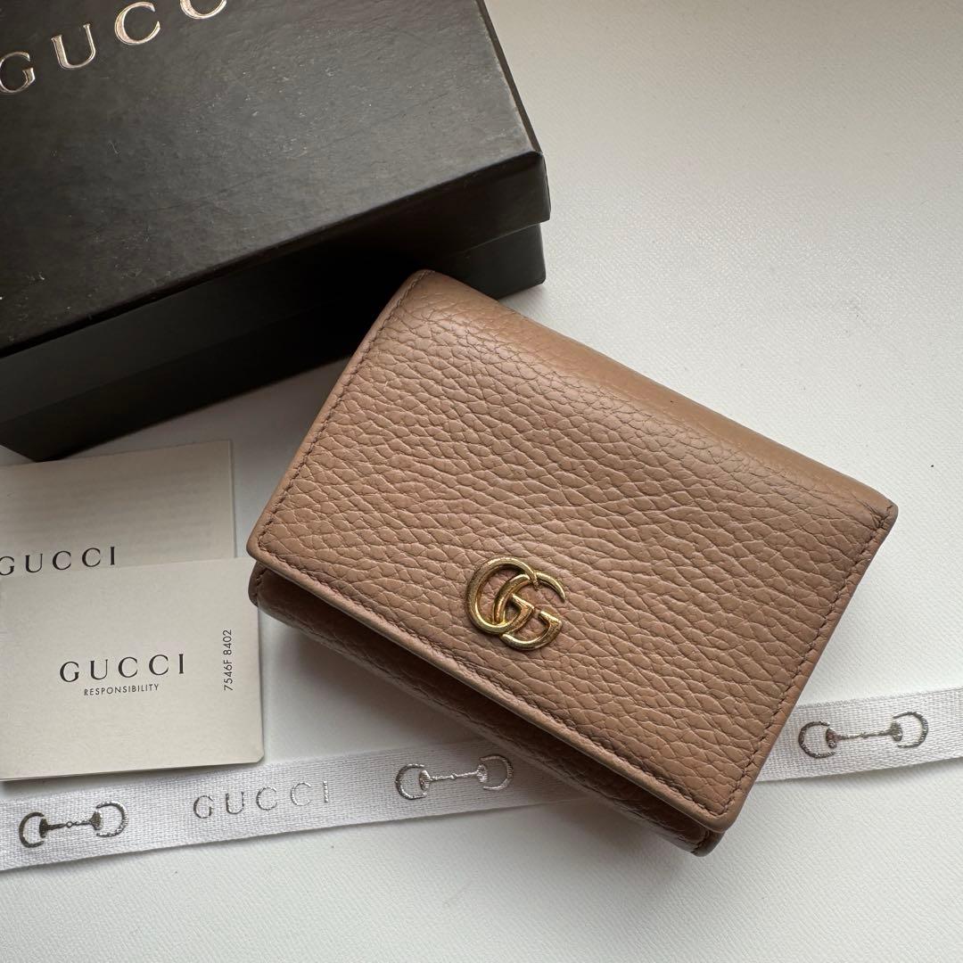 【美品】 153 GUCCI グッチ 3つ折り 財布