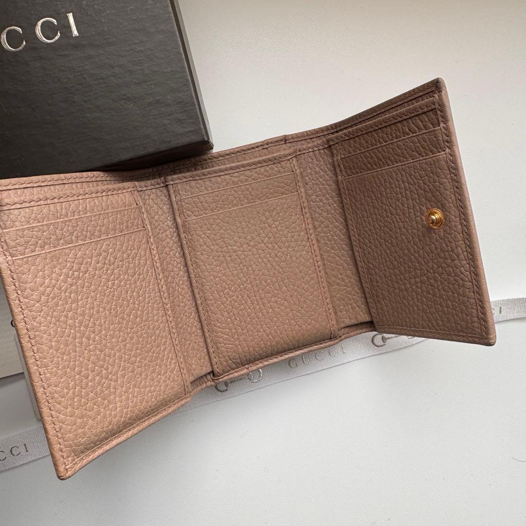 【美品】 153 GUCCI グッチ 3つ折り 財布