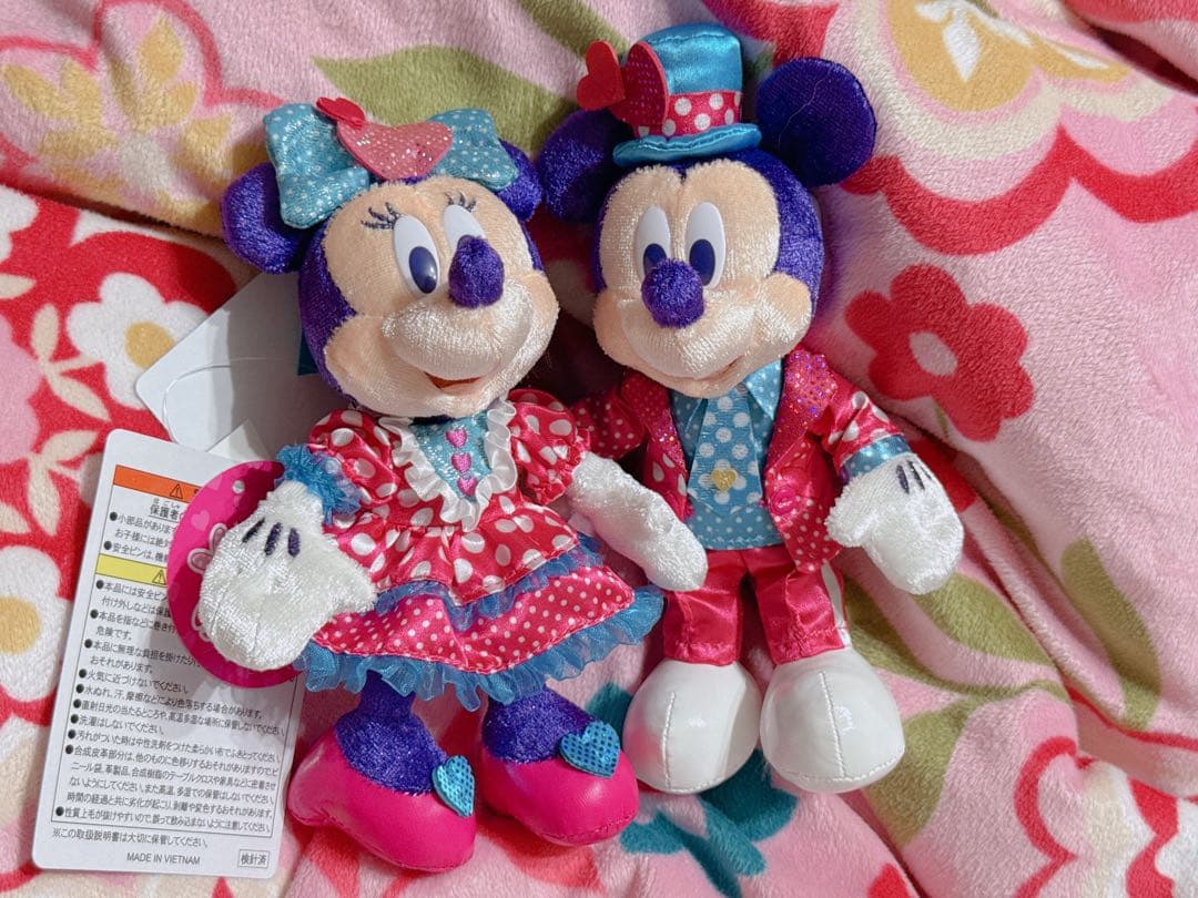 ディズニー パルパルーザ ミニー ミッキー ぬいぐるみバッジ ぬいば ミニパル