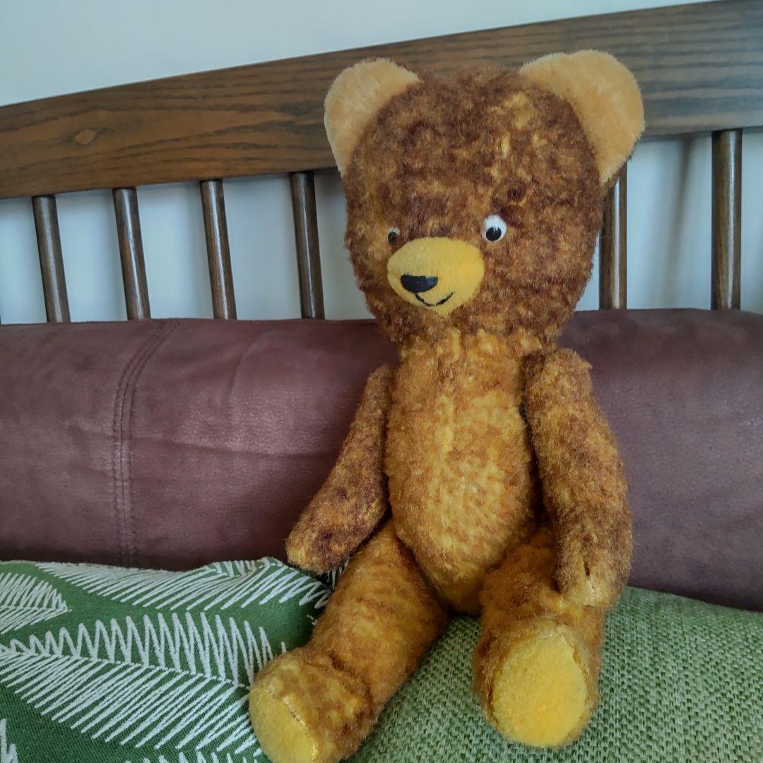 DDR テディベア　ポンチ目　ヴィンテージ　東ドイツ