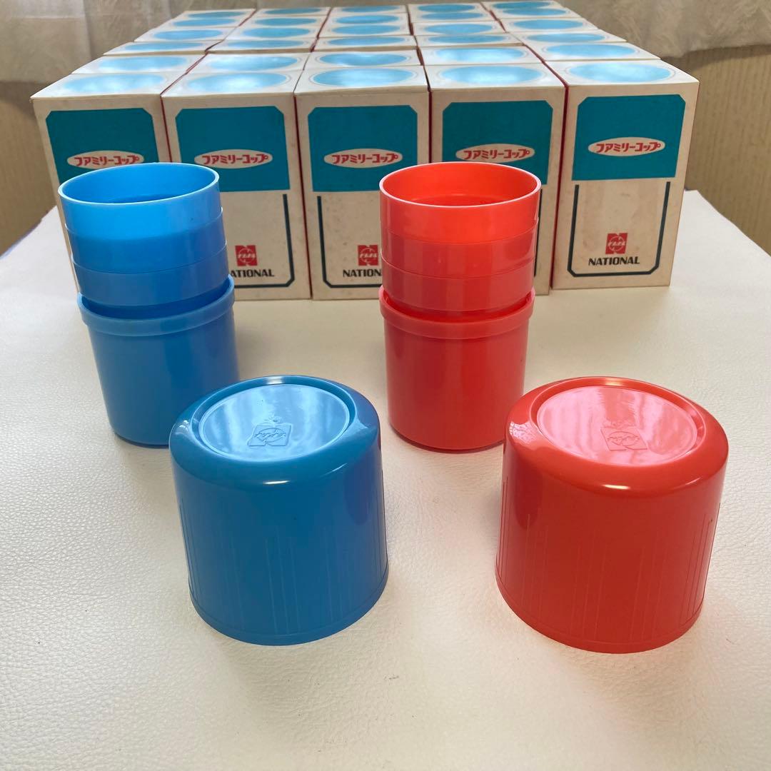 ナショナル ファミリーコップ グラス 30個 ポップ 昭和 レトロ 新品