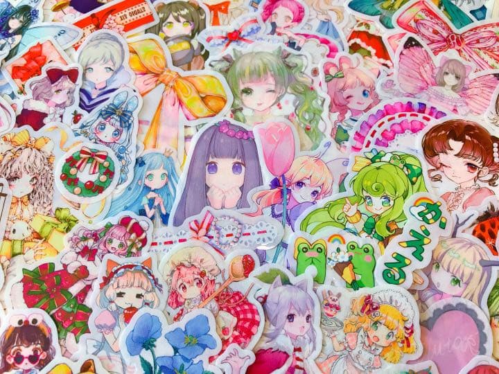 可愛いい❤️❤️人物マステフレークシール( ⸝⸝•ᴗ•⸝⸝ )169