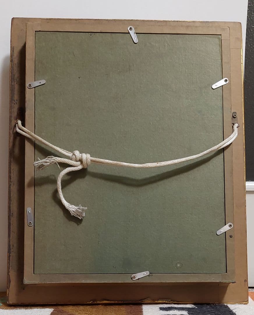 油彩　猫　柳田昌和　チビとら