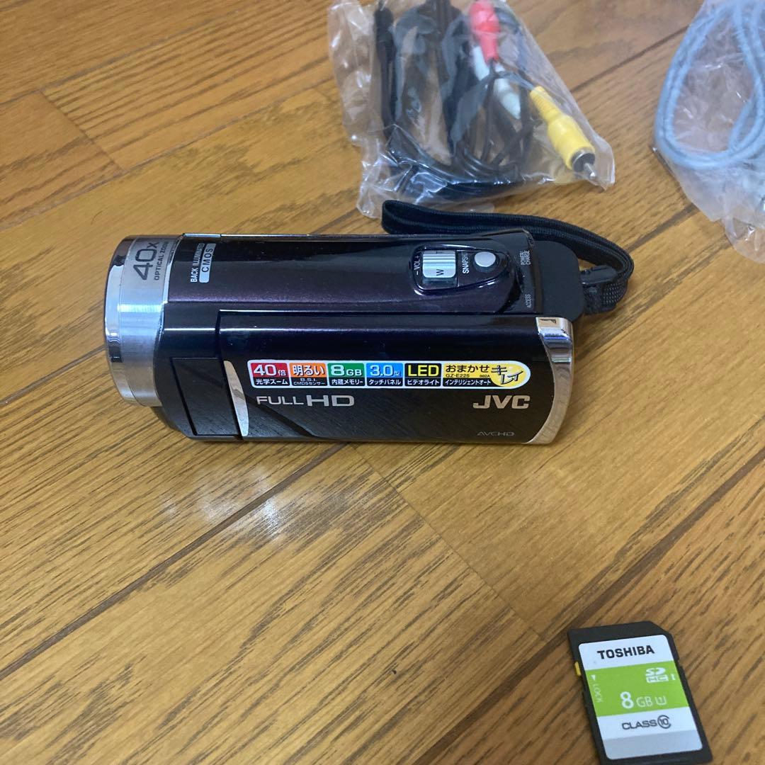 JVC GZ-E225 ビデオカメラ 本体 三脚付き