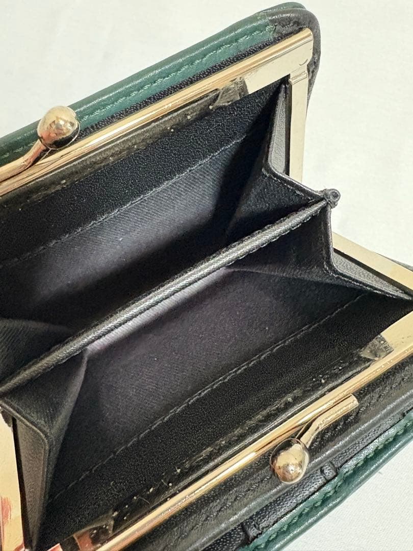 【美品】箱付き　Vivienne Westwood 二つ折り財布 ダークグリーン