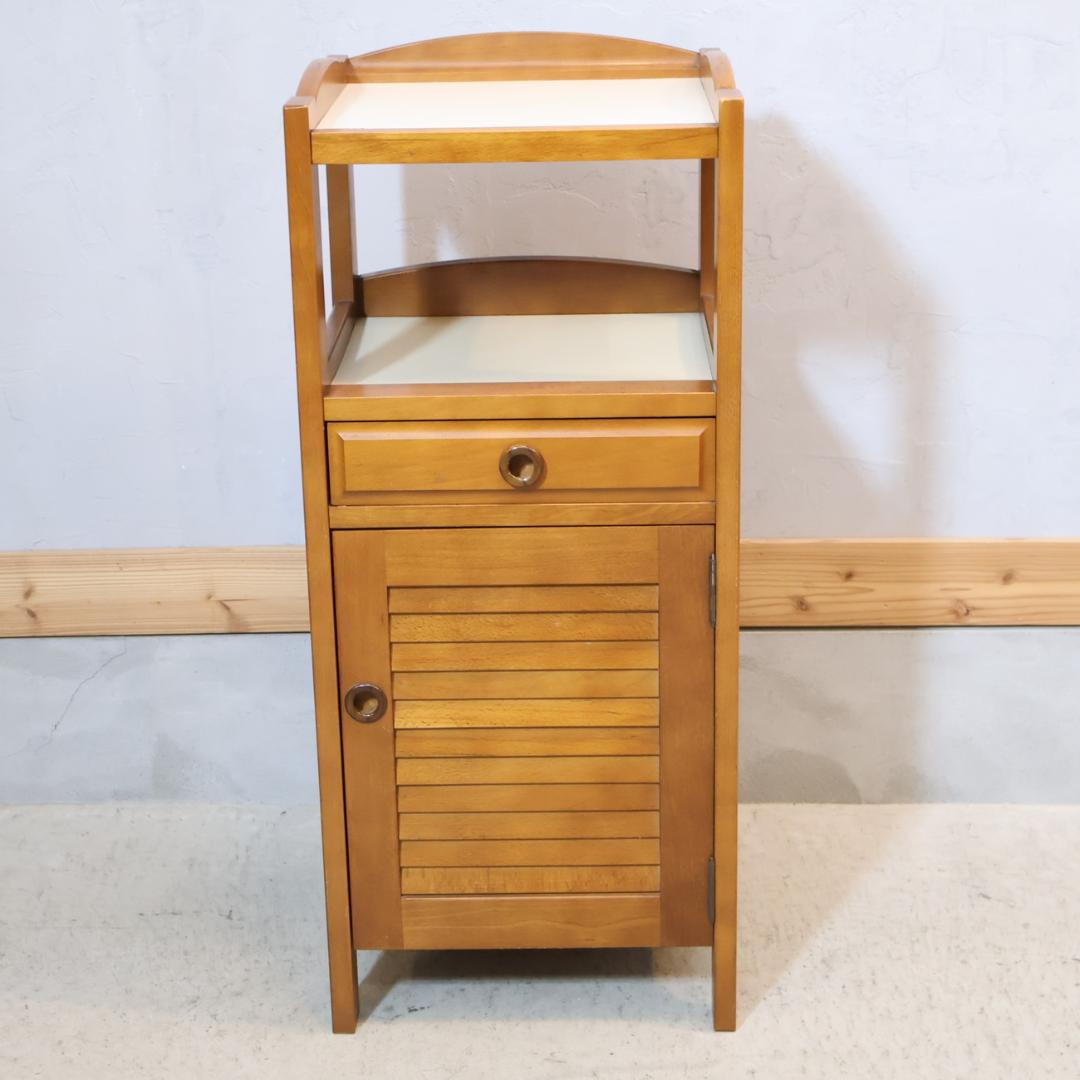 Karimoku カリモク家具 電話台 TEL台 ラック 木製キャビネット