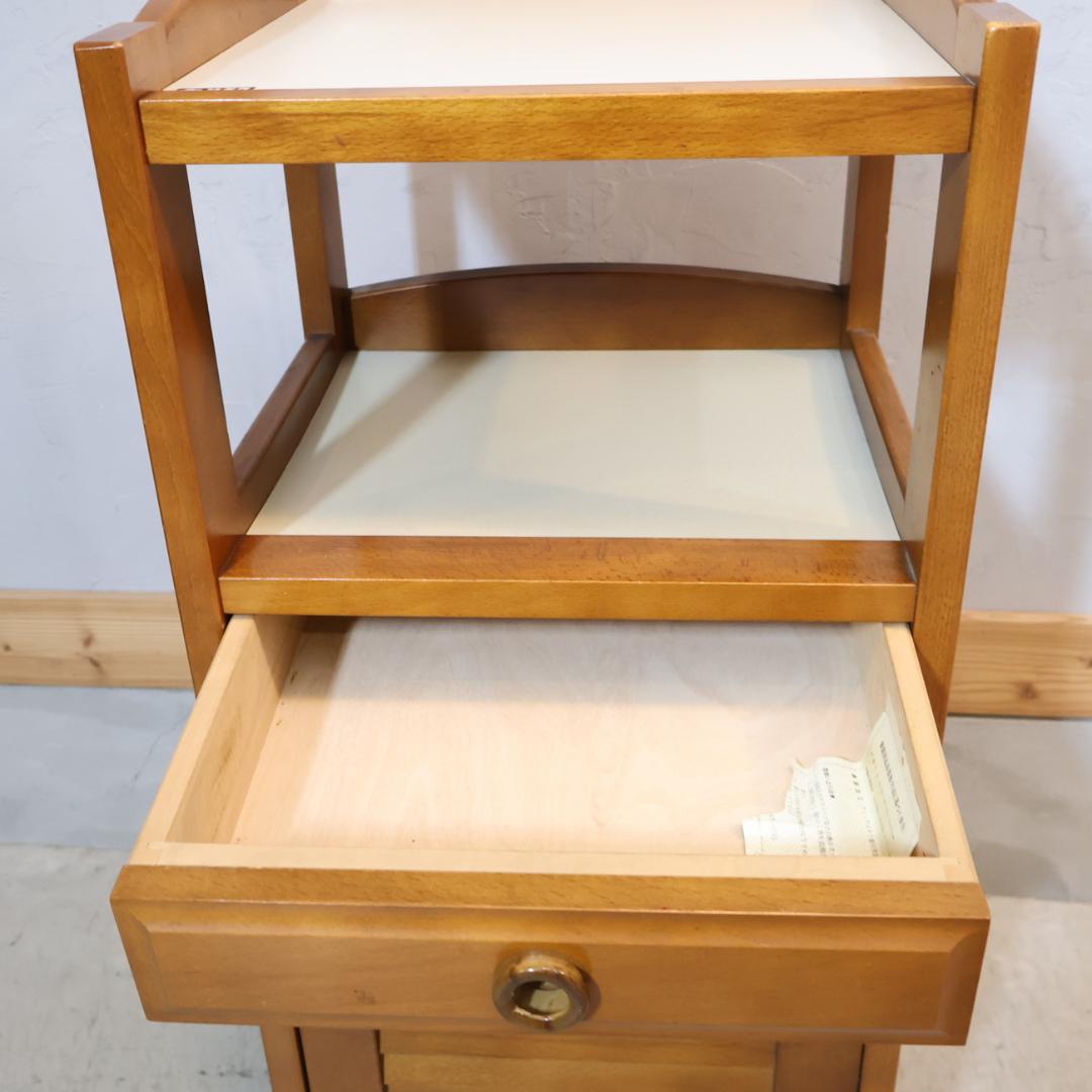 Karimoku カリモク家具 電話台 TEL台 ラック 木製キャビネット