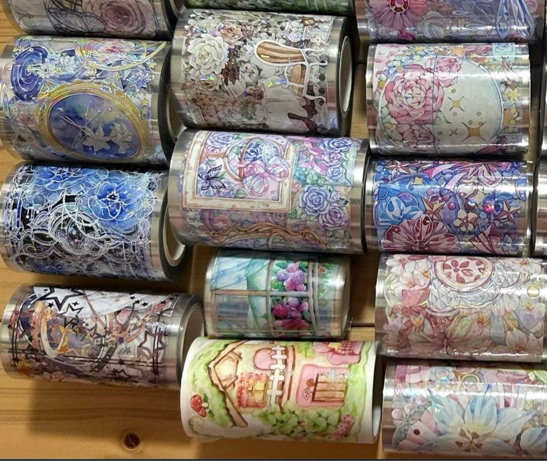 ら*日様 海外マステ 中古巻売り まとめ売り 大量装飾系