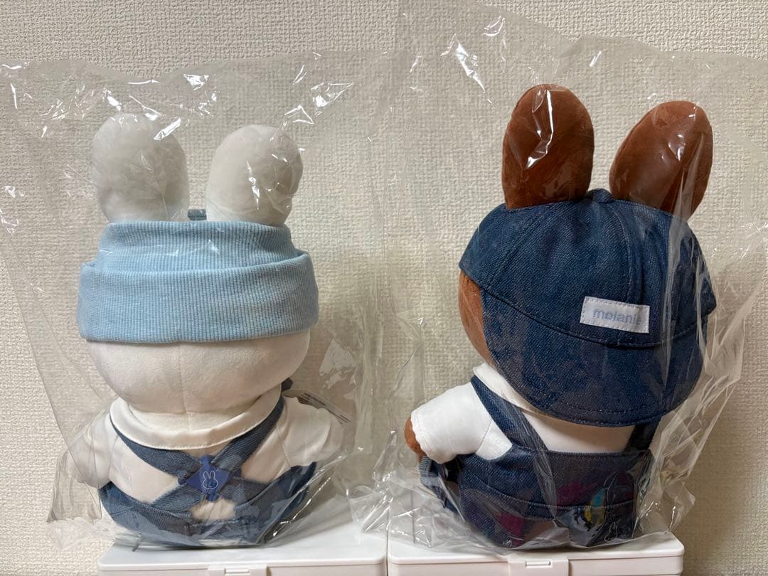 ミッフィーカフェ ソウル デニム ぬいぐるみ ミッフィー メラニー 2体セット