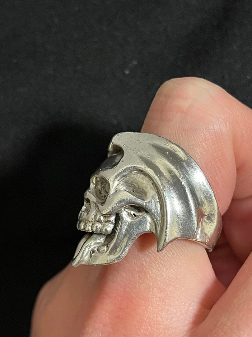 【希少品】スカルデザイン シルバー バイカーリング