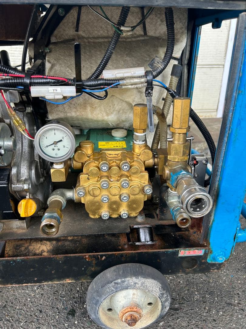 KV4★ツルミHPJ-5ESM高圧洗浄機防音ガン・高圧ホース・給排水ホースセット