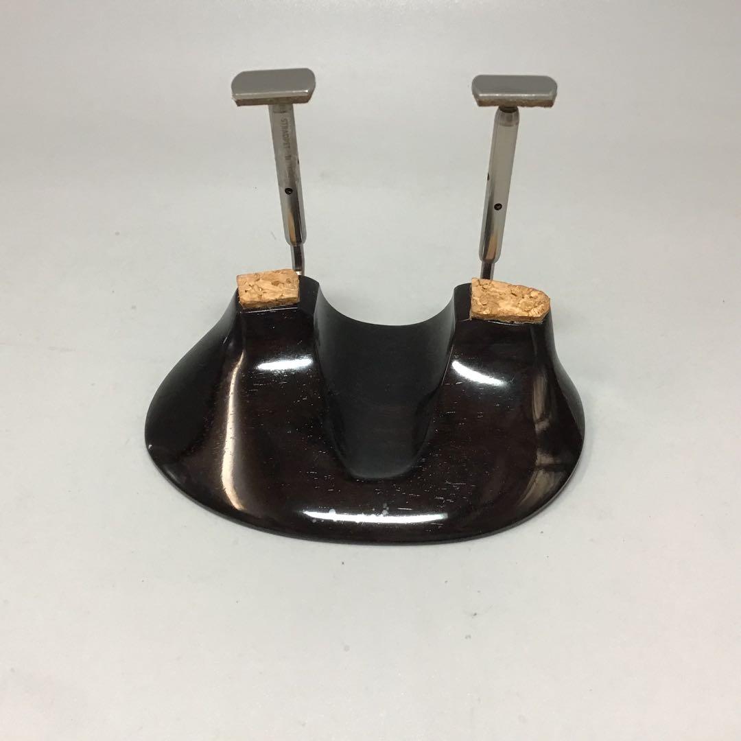 希少品　バイオリン　or ビオラ　顎当て　フレッシュタイプ　インド黒檀エボニー