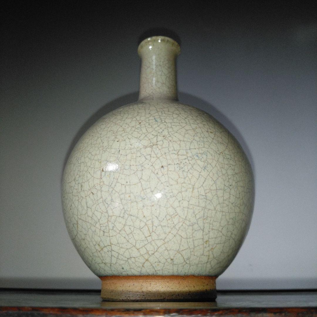 NO601 上野目焼　徳利　白釉徳利