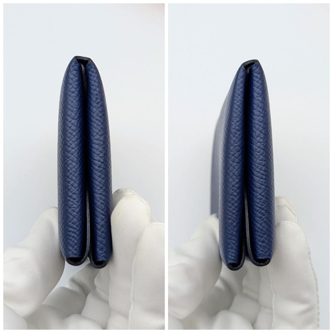 美品 エルメス カルヴィ デュオ エプソン ネイビー B刻印 2023年製