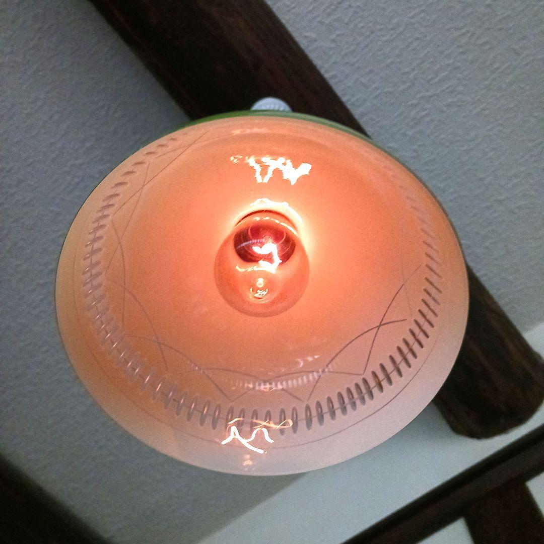 外切子ガラスランプシェード　アンティーク