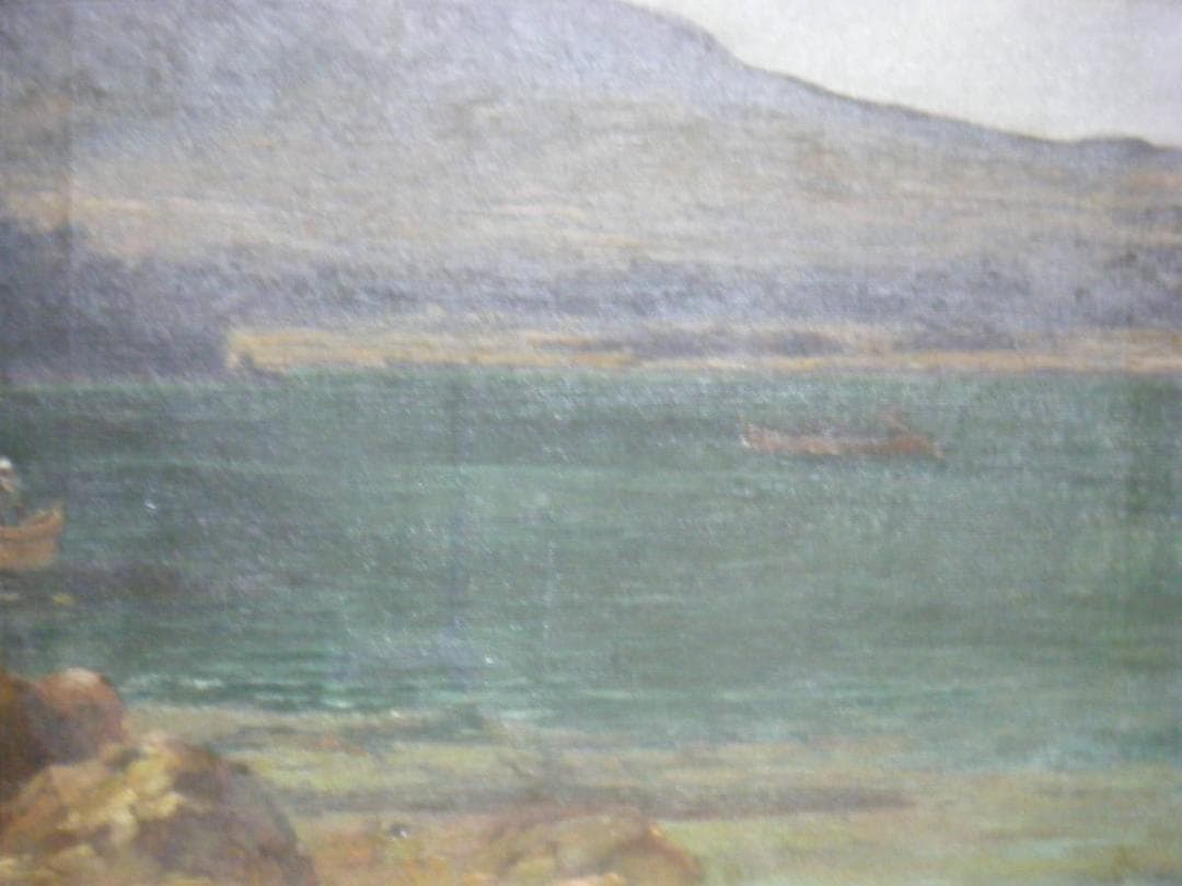 【模写】絵画　五姓田芳柳　油彩30号　富士風景　巨匠　名品　P38