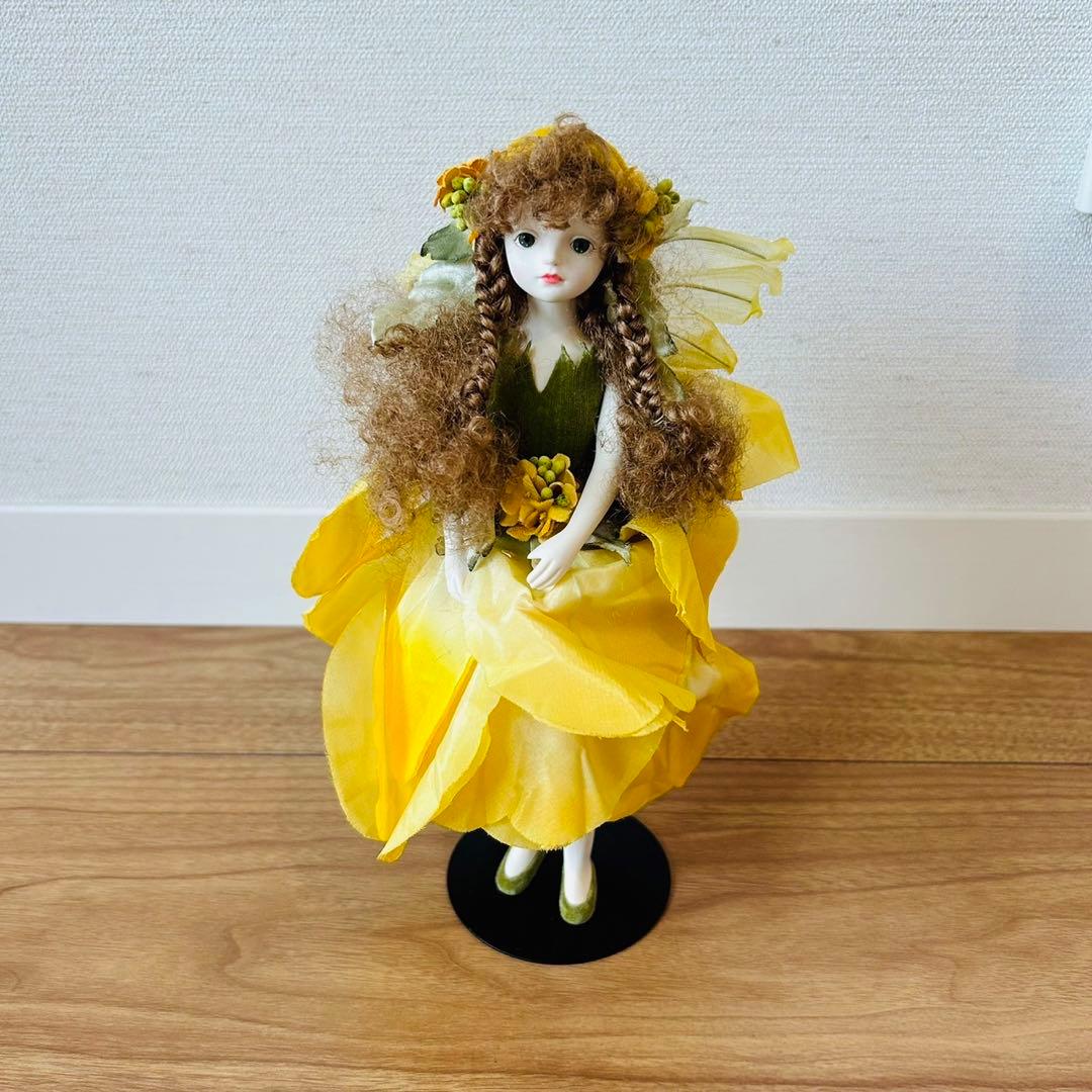 若月まり子 ビスクドール 妖精　ELFIN FLOWERY