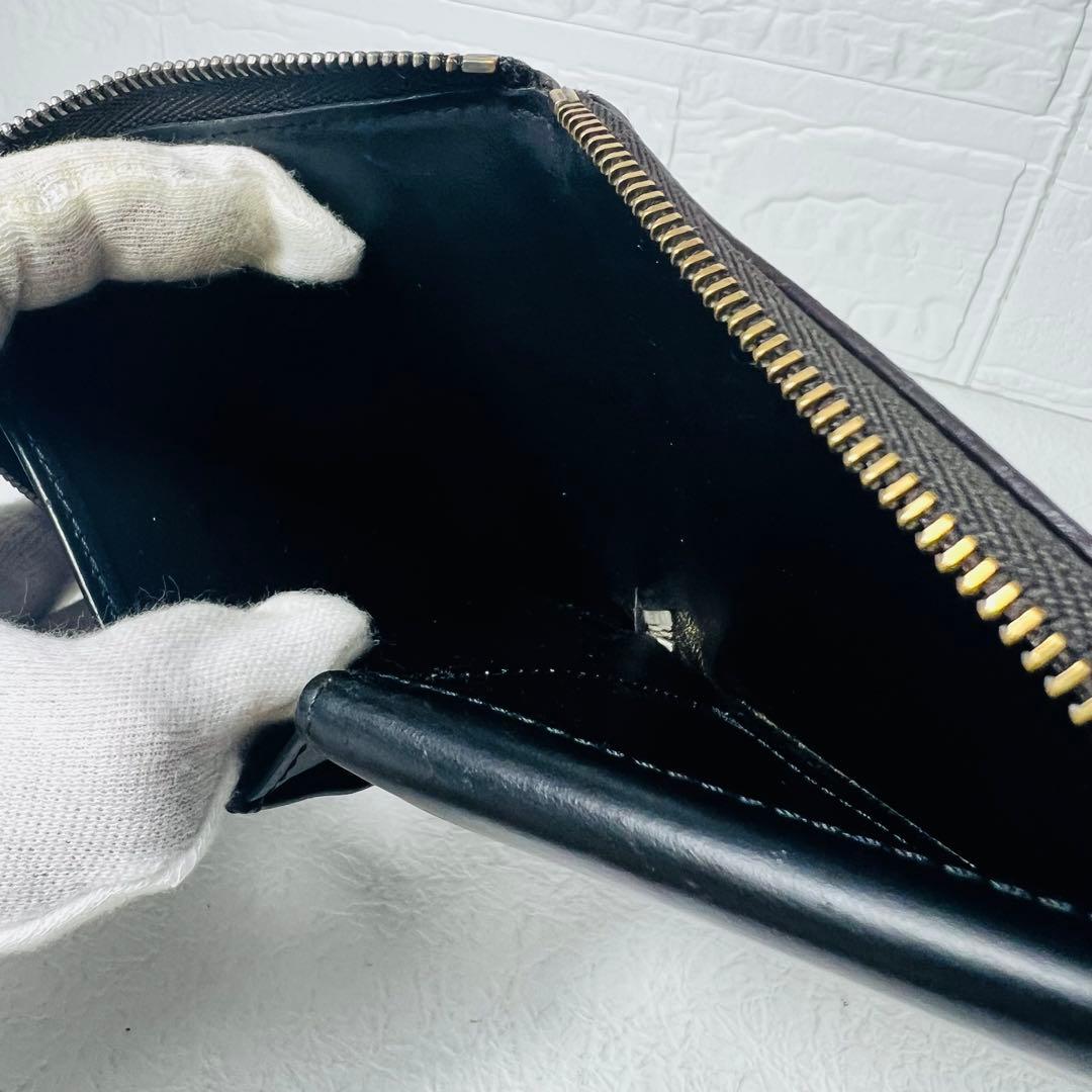 LOUIS VUITTON モノグラムグラセ ポルト ビエモネラウンドジップ財布