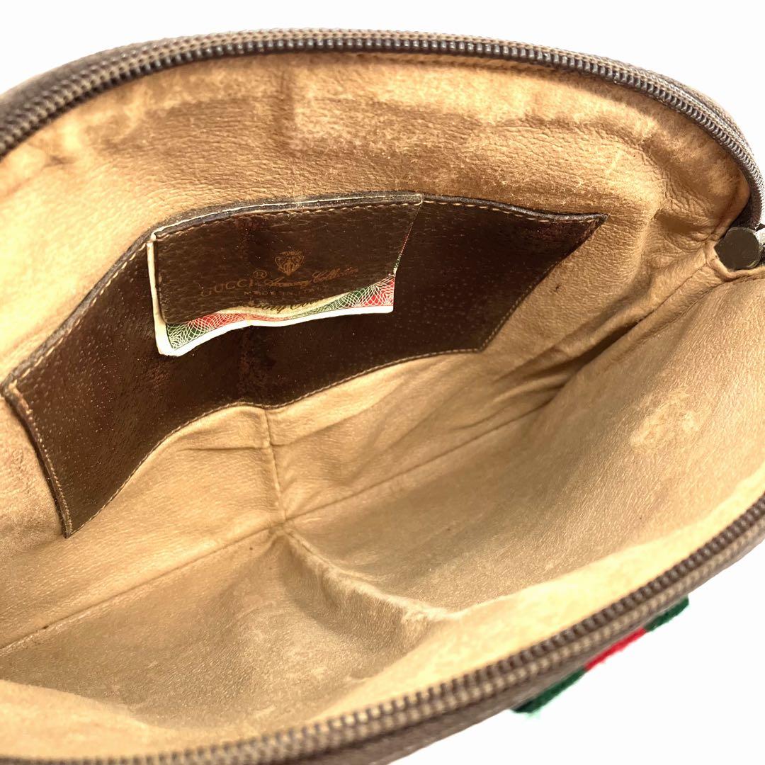 GUCCI グッチ ショルダーバッグ PVC レザー GG シェリーライン